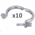 Lot de 10 Colliers bride de vanne EGR compatible pour Citroën Peugeot 1.6 HDI 2.0 75 - 90 - 110 ch