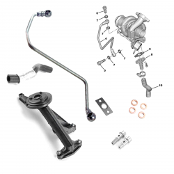 Kit de montage turbo compatible pour Citroën Ford Mazda Mini Peugeot 1.6 HDI TDCI 75/90 ch