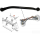 Barre stabilisatrice gauche anti roulis train arrière compatible pour Peugeot 206 SW (tous modèles)