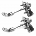 Lot de 2 tirants de porte avant gauche et droit compatible pour Peugeot 206 tous modèles de 1998 à 2012