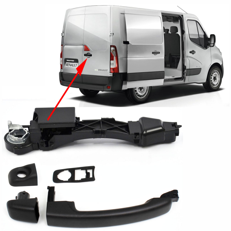 MECANISME POIGNEE PORTE AVANT DROITE RENAULT MASTER 3 III