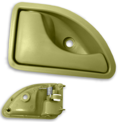 Poignée de porte verte intérieure avant gauche compatible pour Renault Kangoo 1 Twingo