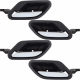 (Lot de 4) Poignée de porte intérieure avant et arrière gauche + droite compatible pour BMW Série 5 E39 Série 7 E38
