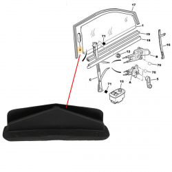 Clips de guidage de vitre gauche ou droit compatible pour Citroën Saxo Peugeot 106 306