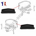 Lot de 2 clips de guidage de vitre gauche ou droit compatible pour Citroën Saxo Peugeot 106 306