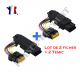 Lot de 2 Modules temic avec faisceau câble prise de lève vitre électrique Renault Clio 3 Espace 4 Laguna 2 Megane 2 Scénic 2