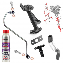 Kit montage de turbo + nettoyant vidange compatible pour Citroën Ford Mazda Mini Peugeot 1.6 HDI 75ch 90ch