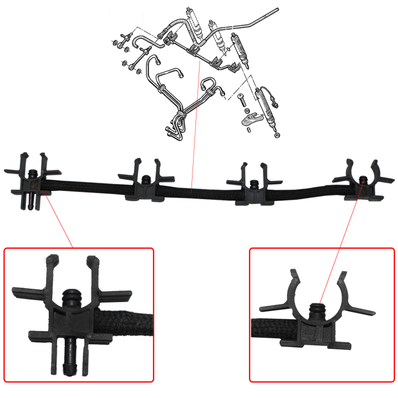 Tuyau durite retour injecteur gasoil RENAULT Clio 2 Espace Kangoo Laguna