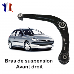 Bras inférieur, triangle de suspension avant droit côté passager pour PEUGEOT 206