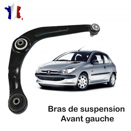 Bras inférieur, triangle de suspension avant gauche côté conducteur pour PEUGEOT 206