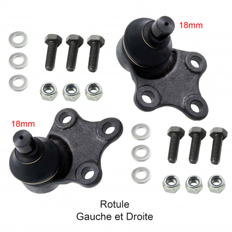 2 Rotules de suspension gauche et droite 18mm Citroën Berlingo Xsara ZX Peugeot Partner