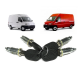 Kit de 4 barillets de serrures pour CITROËN Jumper FIAT Ducato PEUGEOT Boxer (de 2002 à 2006)