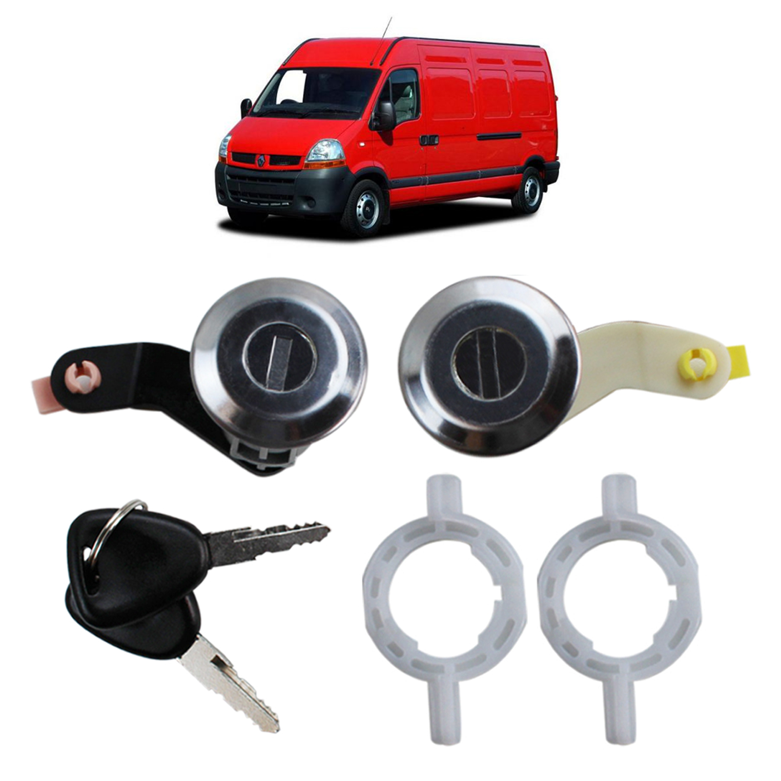 Kit 2 Serrures De Porte STARKIT Pour Master II, Movano A - Avec Doubles Clés
