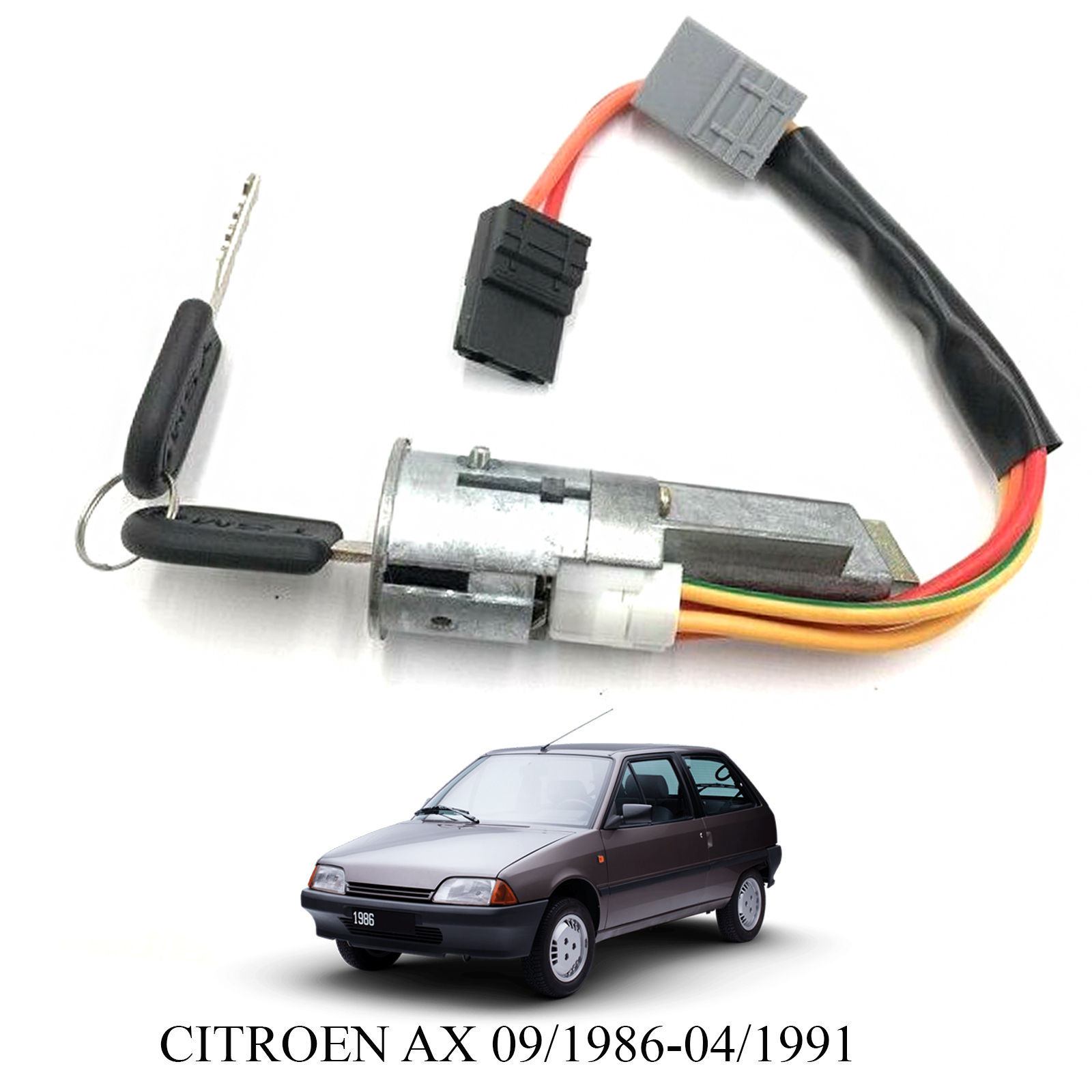 Antivol De Direction Pour Citroën C2 (2003-2009) Et C3 (2005-2010) - Réf. 4162FS, Neuf