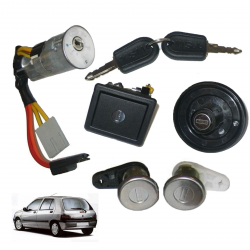 Kit antivol de direction neiman + barillets de portes avant pour Renault Clio 1