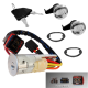 Kit complet barillet serrures de porte + neiman pour Peugeot 206 tous modèles de 1998 à 2009