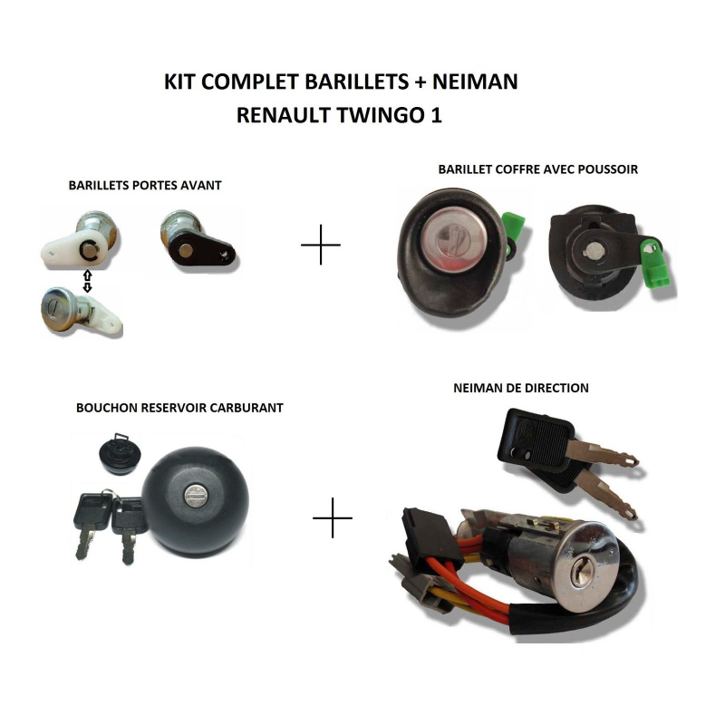 ② Barillet serrure de porte neiman Renault — Transmission