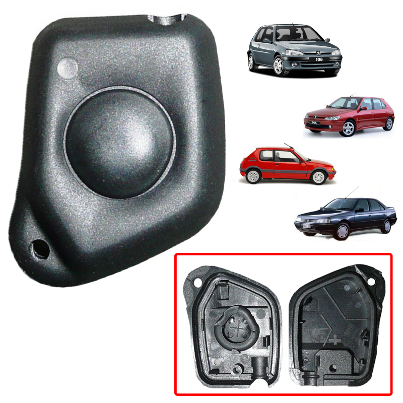 coque clé Peugeot 106 205 306 406 406 boitier télécommande 1 boutons