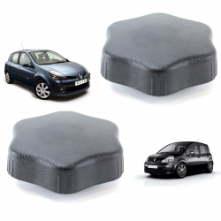 Lot de 2 molettes de réglage du siège avant gauche et droit compatible pour Renault Clio 3 Modus (2005 à 2014)