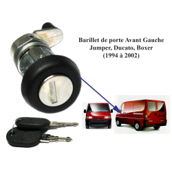 STARKIT PERFORMANCE Serrure de porte arrière compatible pour Citroën  Jumper, Fiat Ducato et Peugeot Boxer (1994-2006) Porte arrière battante  droite : : Auto et Moto