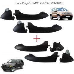 POIGNEE DE PORTE + MECANISME AVANT DROIT PASSAGER BMW X5 E53 99-06