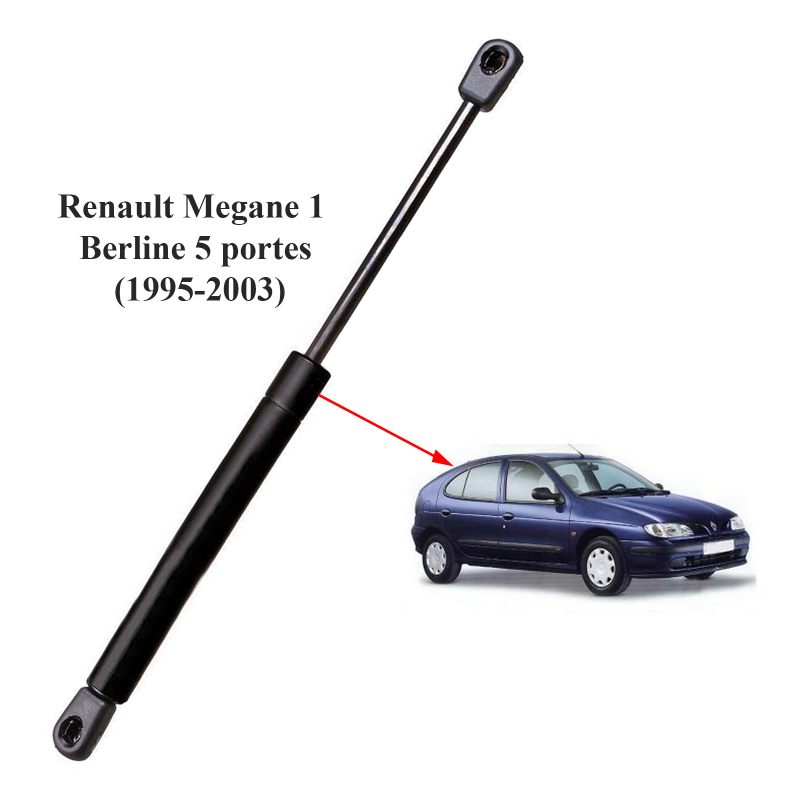 Lot de 2 Vérins de hayon pour Renault Megane 1 de 1995 à 2002