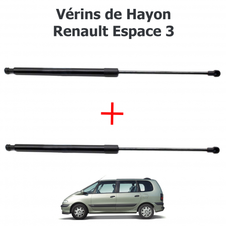 Lot de 2 Vérins de coffre hayon pour Renault Espace 3 de 1997 à 2002