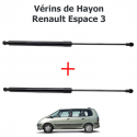 Lot de 2 Vérins de coffre hayon compatible pour Renault Espace 3 de 1997 à 2002