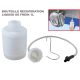 Bouteille de recyclage 1 Litre fournis avec 1 tube + 1 raccord pour la vis de purge