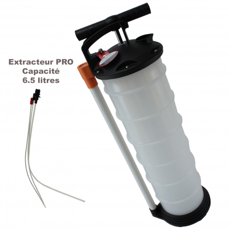 Extracteur tous fluide 6.5 litres + 3 tubes (usage professionnelle)