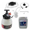 Purgeur de frein automatique + 1 bidon de liquide de frein 5 litres BOSCH + Bouteille de récupération 1L