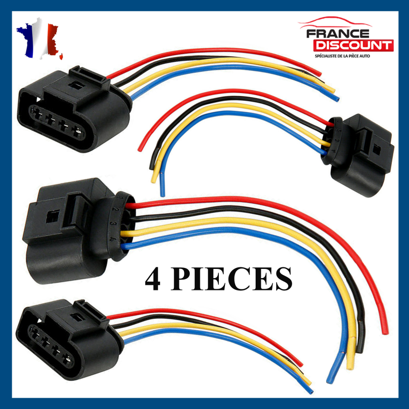 Bobines d'allumage,Bobine d'allumage connecteur faisceau prise câble de  câblage pour Audi VW A3 A4 A5 A6 - Type 4 Pieces with wire - Cdiscount Auto