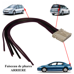 Connectique de Platine Porte Ampoules Feux Arriere  