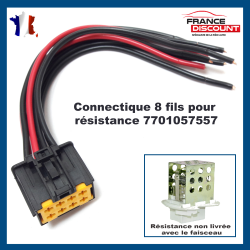 Connecteur prise ventilation résistance Citroën C4 Picasso pulseur  chauffage