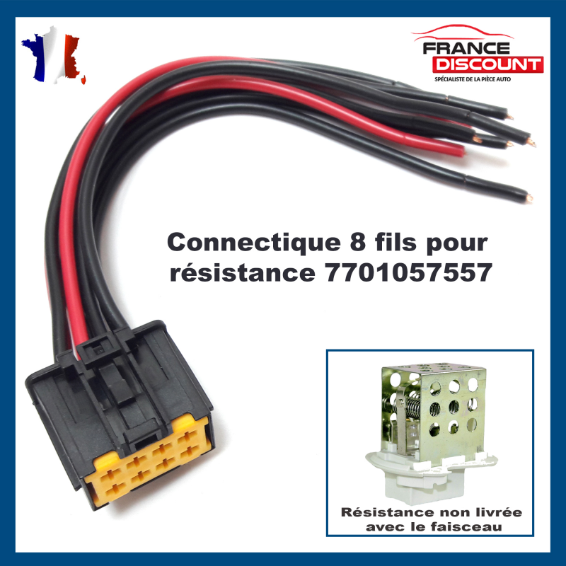 connecteur pour résistance de ventilation - Renault - Megane 2 - Diesel -  Auto Evasion