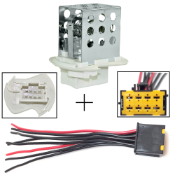 Réparation Faisceau Connecteur Électrique + Résistance de Chauffage Ventilation compatible pour Master 2 Opel Movano Interstar