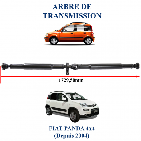 Arbre de transmission neuf pour fiat panda 4x4 avec graisseur et palier prêt à être installé sur votre Panda 4x4