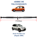 Arbre de transmission longitudinale arrière compatible pour Fiat Panda II (169, 312) 4x4 Depuis 2004