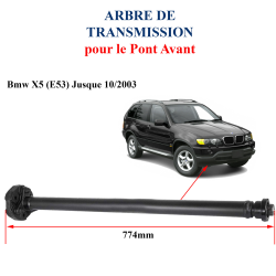 Arbre de transmission longitudinal AVANT compatible pour BMW X5 E53 jusque 2003