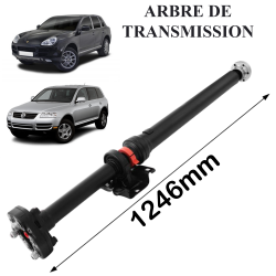 Arbre de transmission NEUF + palier & flector de Touareg 7L Cayenne (955) 1246mm