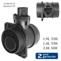 Débitmètre d'air compatible pour A3 A4 Cordoba Ibiza Leon Fabia Octavia Roomster Bora Caddy Golf 4 Polo Touran T5 1.4 & 1,9 Tdi