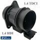 Debitmetre pour C2, C3, C3 PLURIEL, XSARA, FIESTA, FUSION, 1007, 206, 307, 1,4 HDI, 1,4L TDCI