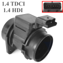 Débitmètre compatible pour C2, C3, C3 PLURIEL, XSARA, FIESTA, FUSION, 1007, 206, 307, 1,4 HDI, 1,4L TDCI