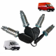 Kit de 4 barillets de serrures pour CITROËN Jumper FIAT Ducato PEUGEOT Boxer (de 2002 à 2006)