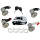 Lot de 4 barillets de portes compatible pour OPEL Movano RENAULT Master & Mascott NISSAN Interstar (de 1998 à 2008)