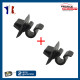 2 Clips attache maintien capot avant pour Citroën Berlingo C2 C3 C4 C15 Evasion Saxo Peugeot 106 306 407 605 806 Partner