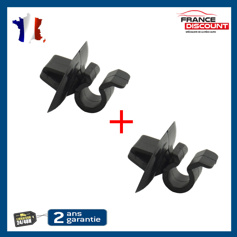 Lot De 2 Clips De Fixation Pour Tige De Capot Moteur - Compatible Citroën C3/C4, Peugeot 2008/208/308 | Référence OEM 792843