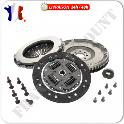 Kit d'embrayage avec volant moteur rigide compatible pour Peugeot 307 Diesel 2.0 HDI 110ch