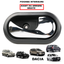Poignée de Porte Intérieure Chrome Avant ou Arriere Droite compatible pour Dacia Dokker Duster Lodgy Logan Sandero