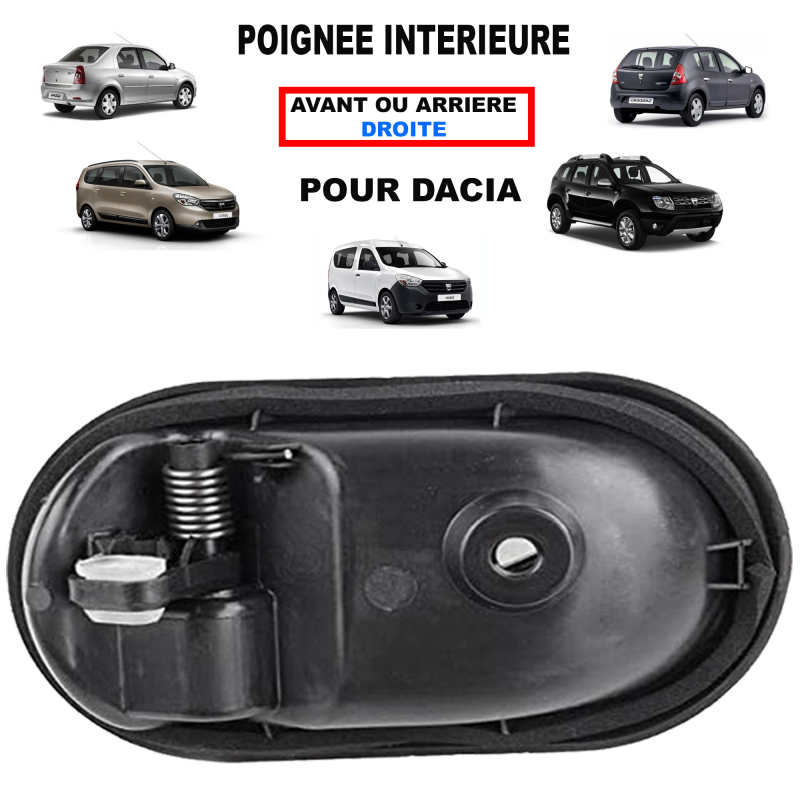 Couvre Poignée Porte DACIA LOGAN 2005 2017 INOX CHROME 4 PIECES